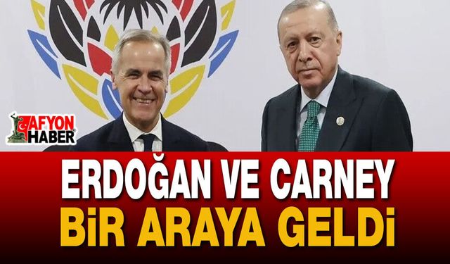 Cumhurbaşkanı Erdoğan, Kanada Başbakanı Carney’i Kabul Etti