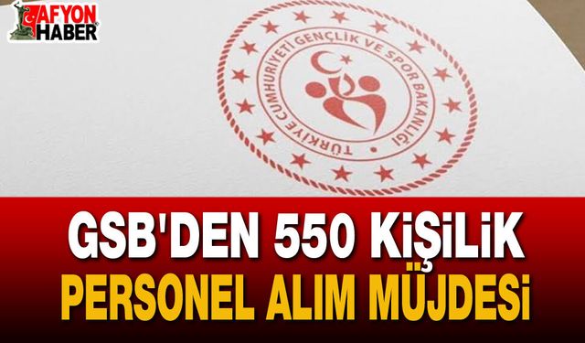 Gençlik ve Spor Bakanlığı 550 Sözleşmeli Personel Alacak