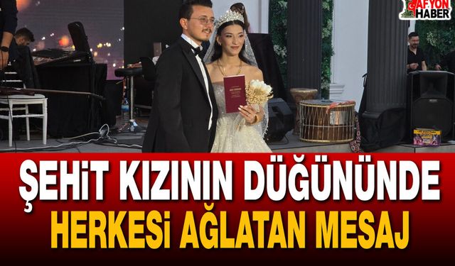 Şehit Kızının Düğününde Herkesi Ağlatan Mesaj