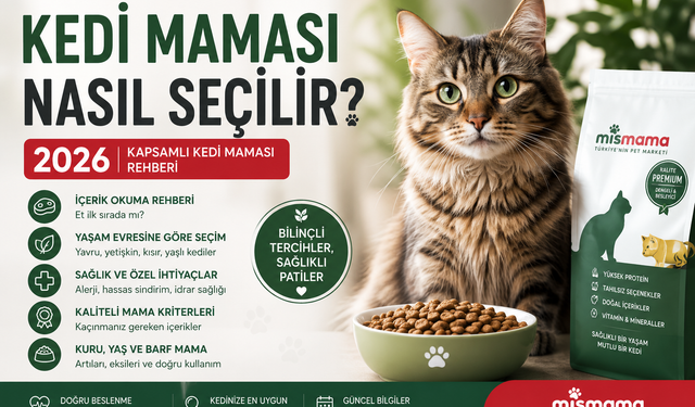 Kedi Maması Nasıl Seçilir? 2026 Kapsamlı Kedi Maması Rehberi