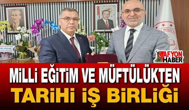 Milli Eğitim ve Müftülükten iş birliği