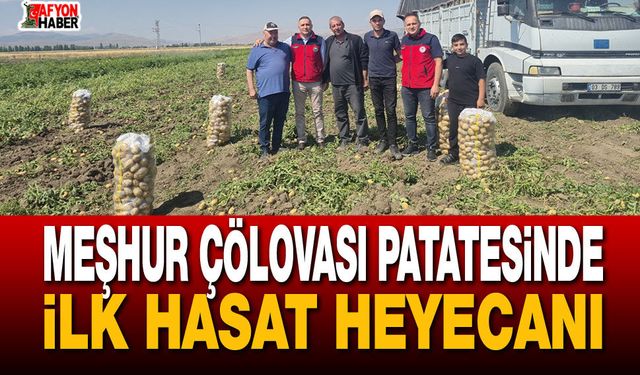 Meşhur Çölovası Patatesinde İlk Hasat Heyecanı