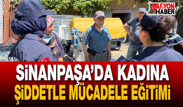 Sinanpaşa’da kadına şiddetle mücadele eğitimi