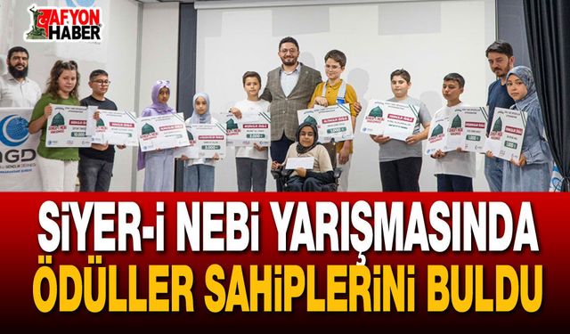 Siyer-i Nebi Yarışmasında Ödüller Sahiplerini Buldu