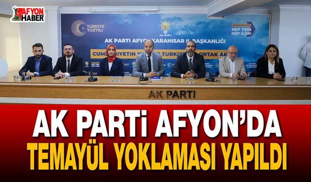 AK Parti Afyon’da Temayül Yoklaması Yapıldı