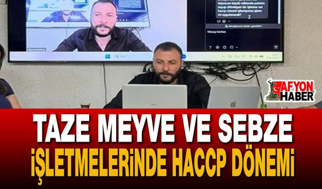 Taze Meyve Ve Sebze İşletmelerinde HACCP Dönemi