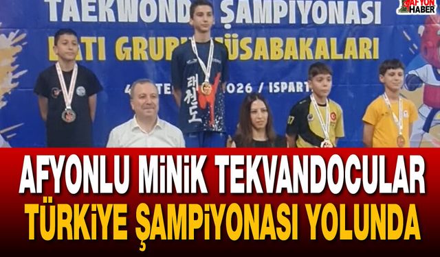 Afyonlu Minik Tekvandocular Türkiye Şampiyonası Yolunda
