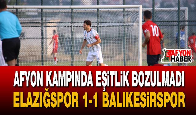 Afyon Kampında Eşitlik Bozulmadı: Elazığspor 1-1 Balıkesirspor