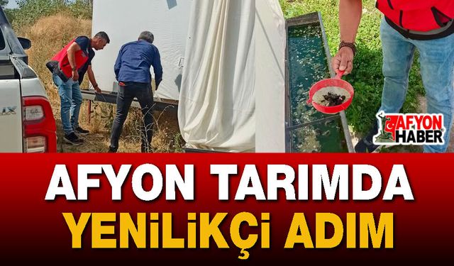 Afyon tarımda yenilikçi adım
