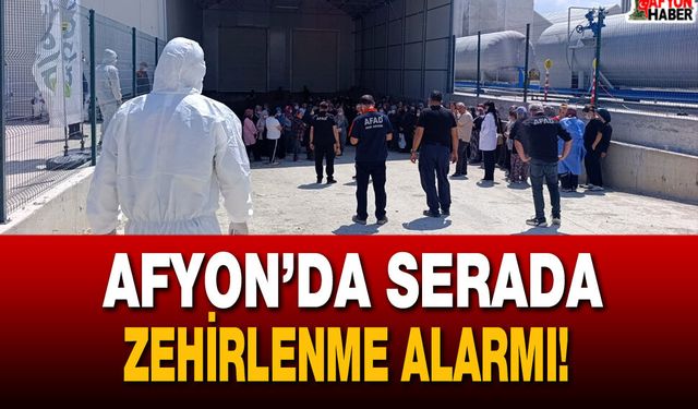 Afyon’da serada zehirlenme alarmı!