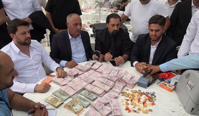 Aşiret düğününde milyonlar havada uçuştu!
