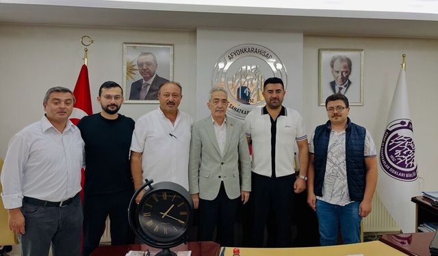 Bolvadin Şoförler Odası’ndan ESOB Başkanı Üstün'e ziyaret