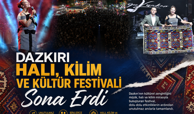 Dazkırı Halı, Kilim ve Kültür Festivali Sona Erdi