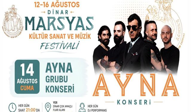 Dinar'da festival coşkusu devam ediyor