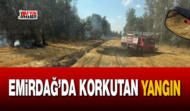 Emirdağ’da korkutan yangın