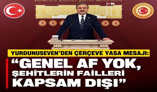 “Genel af yok, şehitlerin failleri kapsam dışı”