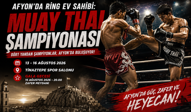 Afyon’da Ring Ev Sahibi: Muay Thai Şampiyonası