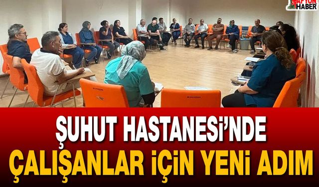Şuhut Hastanesi’nde çalışanlar için yeni adım