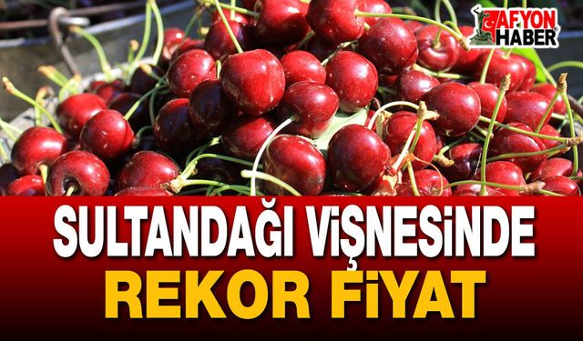 Sultandağı vişnesinde rekor fiyat