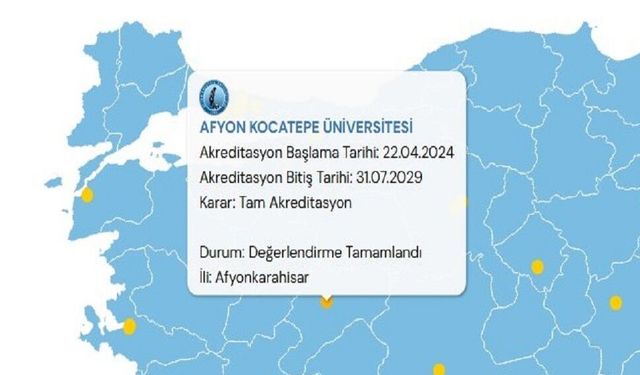AKÜ’nün 5 yıllık tam akreditasyon statüsü devam ediyor