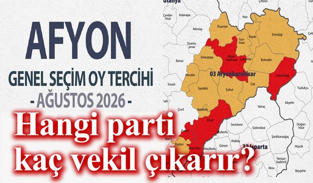 Afyon flaş seçim anketi!.. Hangi parti kaç vekil çıkarır?..