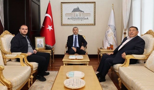 İş insanı Bekir Şapcı’dan Vali Naci Aktaş’a ziyaret