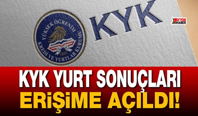KYK yurt sonuçları erişime açıldı!