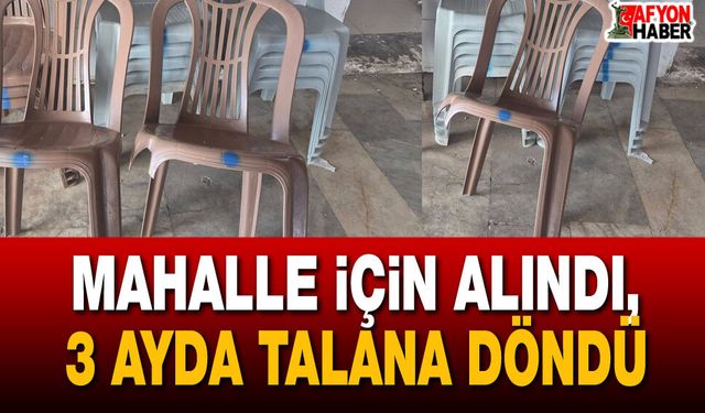 Mahalle için alındı, 3 ayda talana döndü