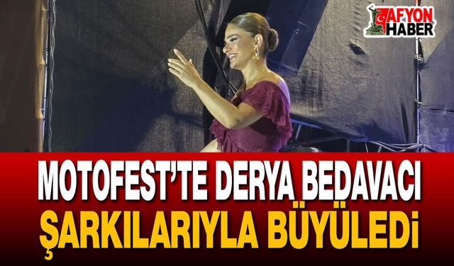 Motofest’te Derya Bedavacı şarkılarıyla büyüledi