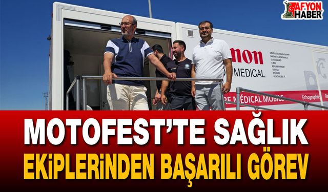 Motofest’te sağlık ekiplerinden başarılı görev