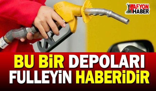 Bu bir "depoları fulleyin" haberidir!..