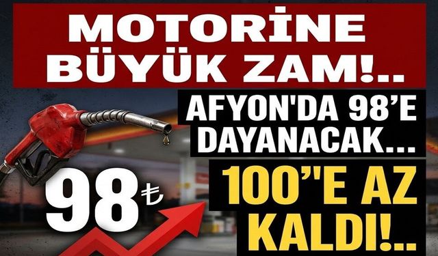 Motorine dev zam geliyor!.. Afyon'da motorin 98'e dayanacak