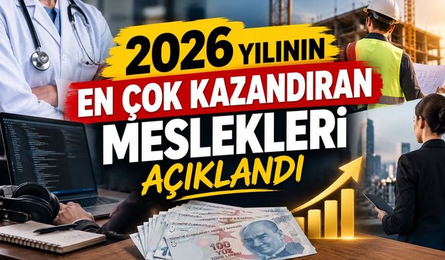 2026 yılının en çok kazandıran meslekleri açıklandı
