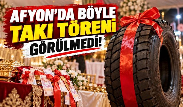 Afyon'da böyle takı töreni görülmedi!