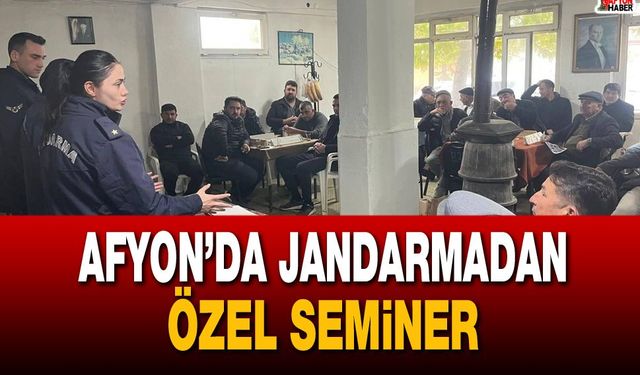 Afyon’da jandarmadan silah ruhsatı sahiplerine seminer