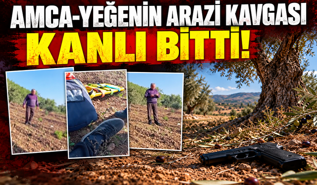 Amca-yeğenin arazi kavgası kanlı bitti!