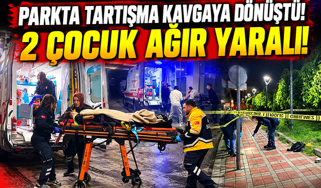 Parkta tartışma kavgaya dönüştü! 2 çocuk ağır yaralı