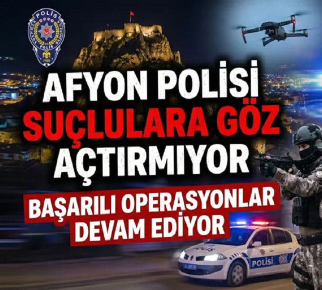 Afyon Polisinden 3 operasyon birden!..