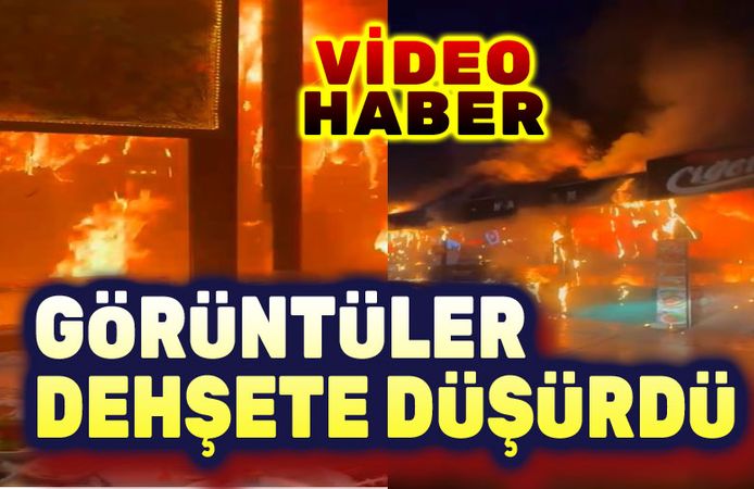 Afyon'daki yangından feci görüntüler