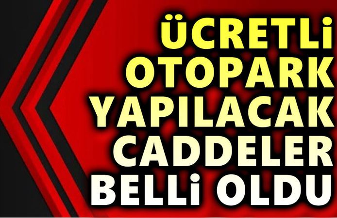 Afyon'da ücretli otopark yapılabilecek caddeler