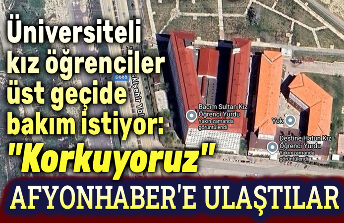 Üniversite öğrencileri, üst geçide bakım istiyor