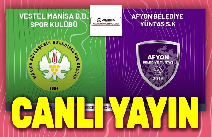 Vestel Manisa BBS - Afyon Belediye Yüntaş canlı yayin