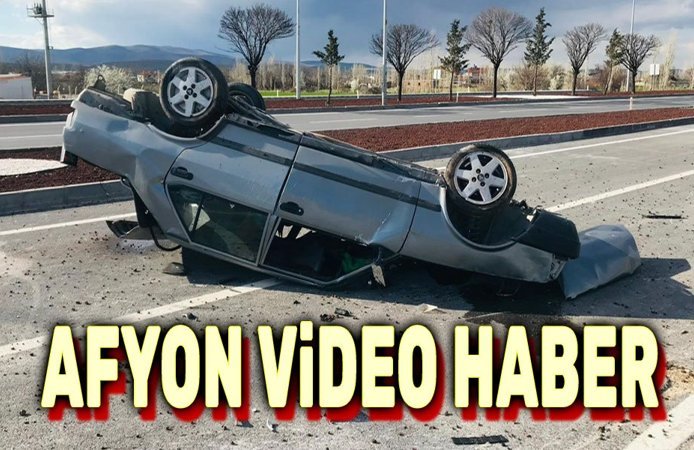 Afyon Bolvadin'deki kazanın video görüntüleri