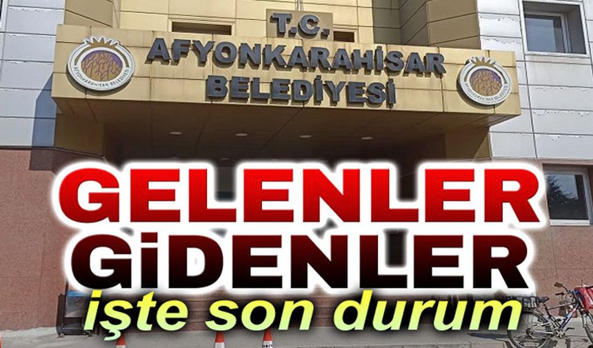 Afyonkarahisar Belediyesinde idari atamalar devam ediyor