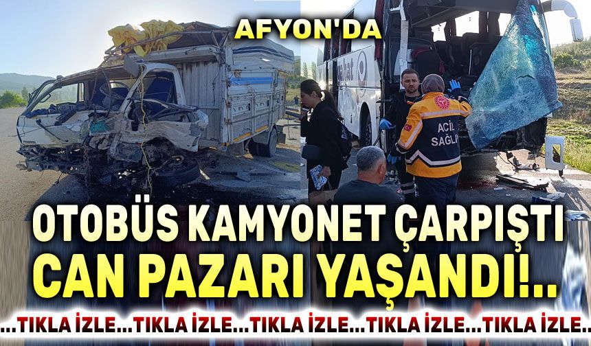 Afyon yolcu otobüsü kazası!..