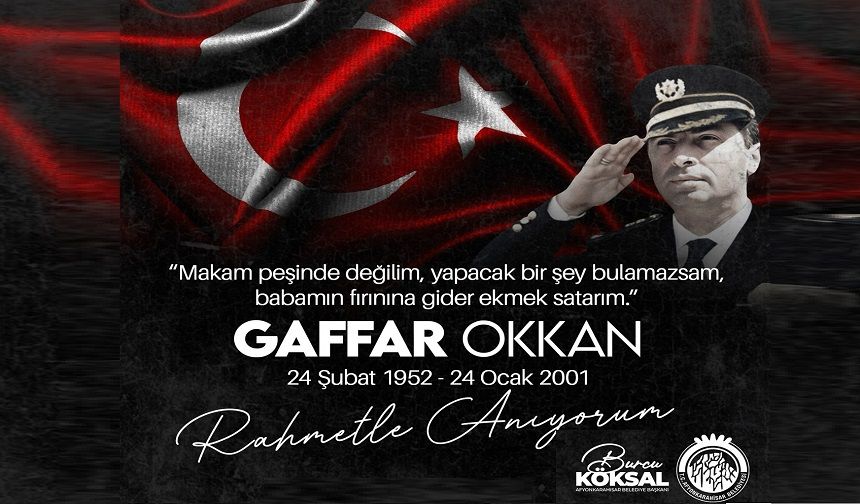 Başkan Burcu Köksal'dan Ali Gaffar Okkan mesajı