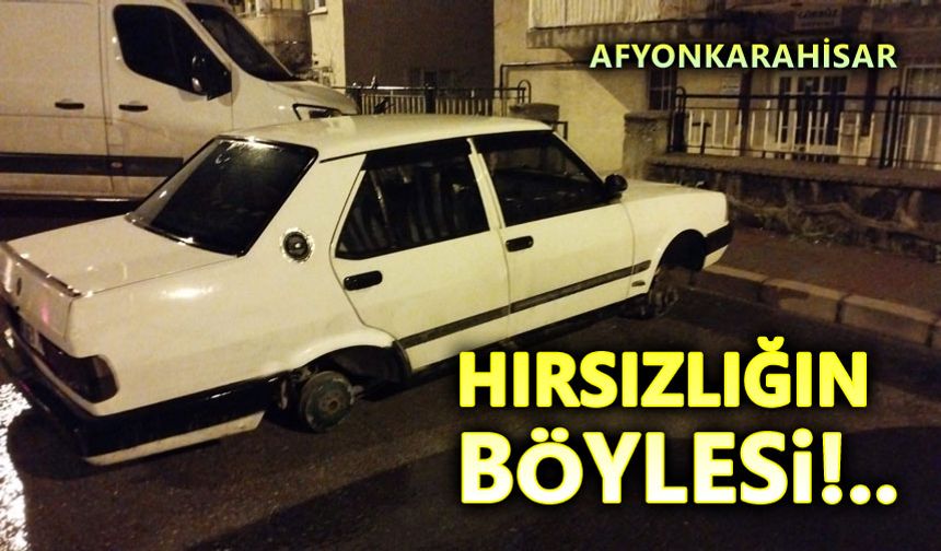 Hırsızlığın böylesi Afyon'da görüldü!..