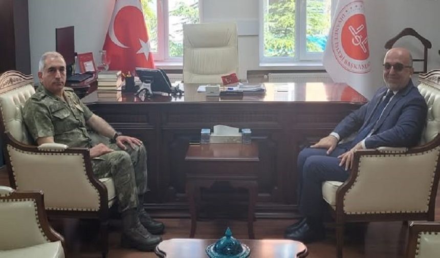 Tuğgeneral Dağlı’dan Müftü İmamoğlu’na nezaket ziyareti