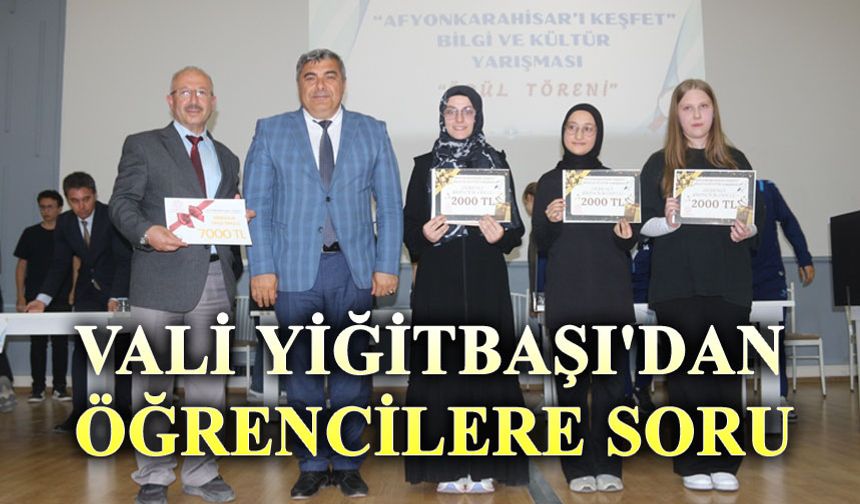 Afyonkarahisar’ı Keşfet Bilgi ve Kültür Yarışması finali gerçekleşti