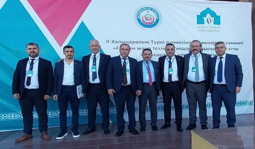 Afyonlu mühendisler, Türk Dünyası Uluslararası Mühendislik Zirvesine katıldı
